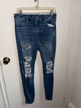 American Eagle Outfitters Medium Blue Denim Jeggings - Curvy Fit